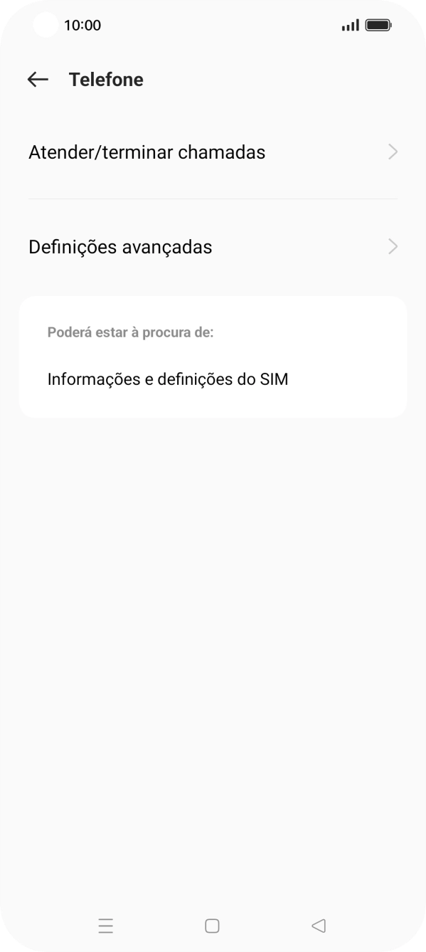 Prima Definições avançadas.
