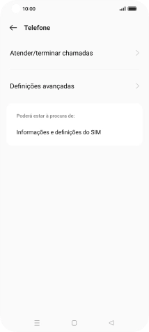 Prima Definições avançadas.