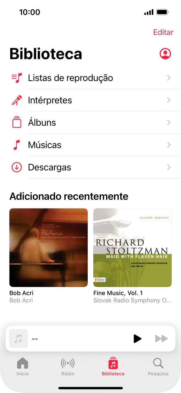 Prima Listas de reprodução.