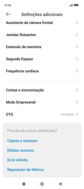 Prima Contas e sincronização.