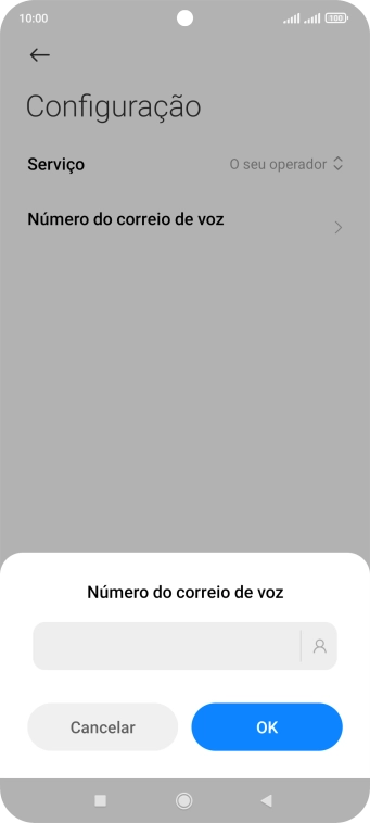 Introduza 123 e prima OK.
