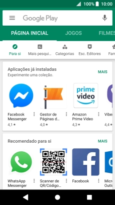 Prima a caixa de pesquisa.