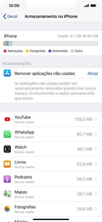 Prima a app pretendida.
