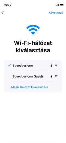 Válaszd a Következő lehetőséget.