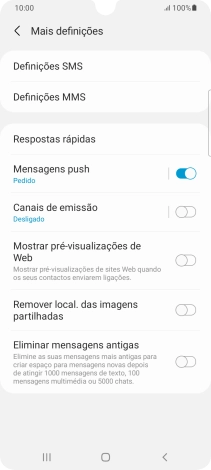 Prima Definições SMS.