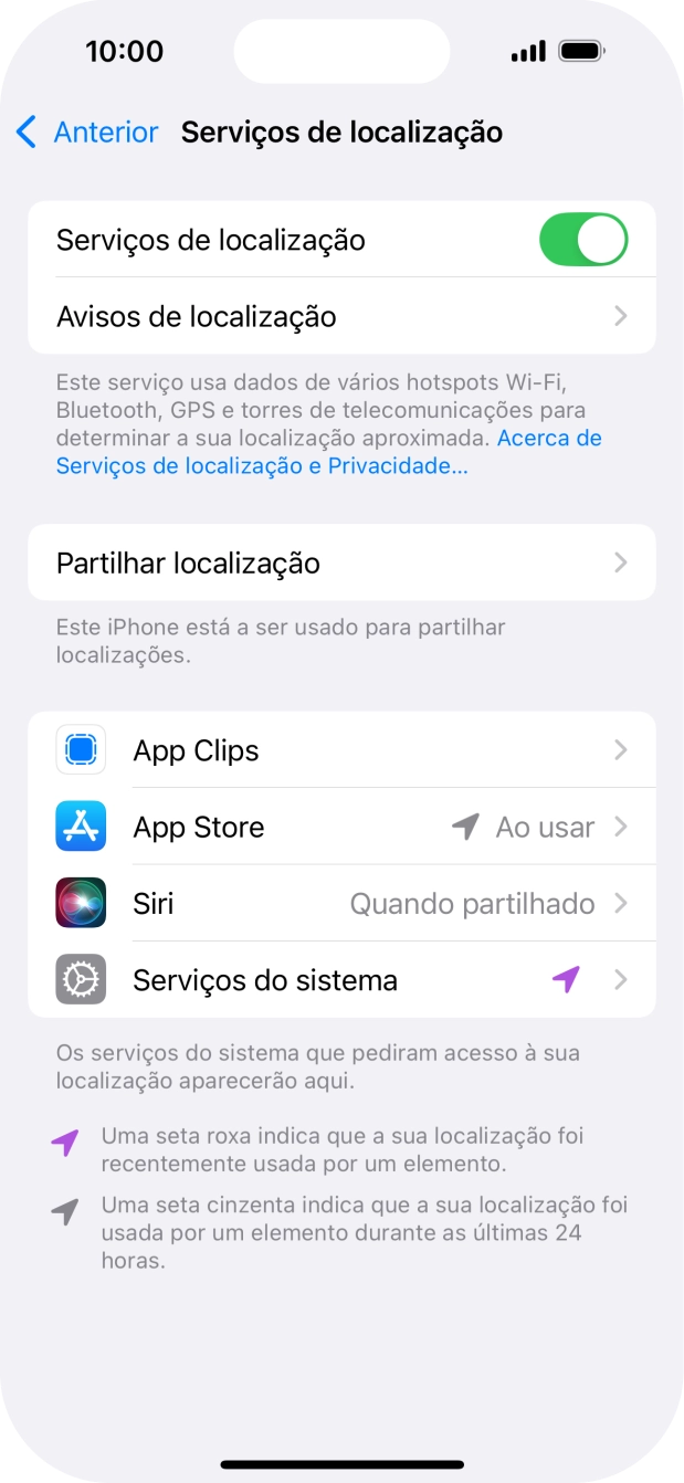 Prima a app pretendida.