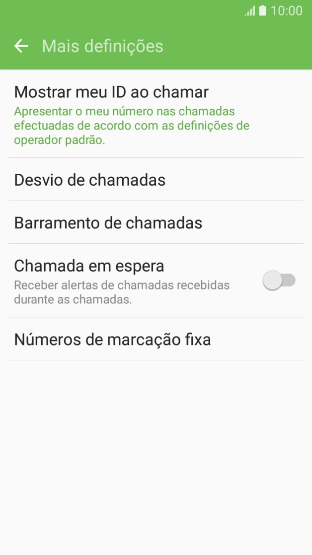 Prima a tecla de início para terminar e voltar ao ecrã inicial.
