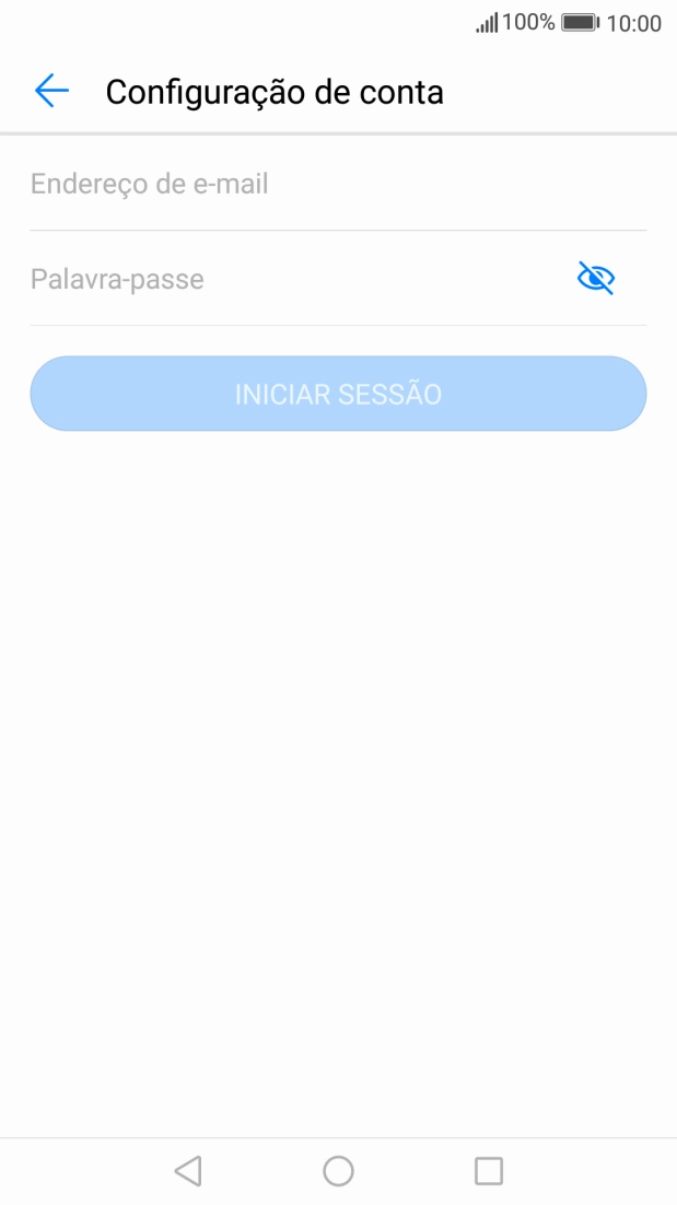 Prima Endereço de e-mail e introduza o seu endereço de e-mail Vodafone.