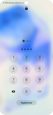 Amennyiben a telefon kéri, írd be a PIN-kódodat, és válaszd az OK lehetőséget.