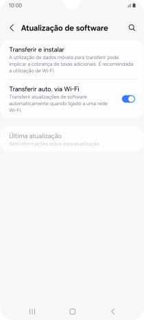 Prima Transferir e instalar. Se existir uma nova versão de software disponível, será agora indicado no ecrã. Siga as indicações no ecrã para atualizar o software do telefone.