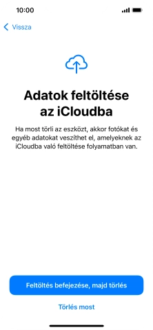 Válaszd a Törlés most lehetőséget.
