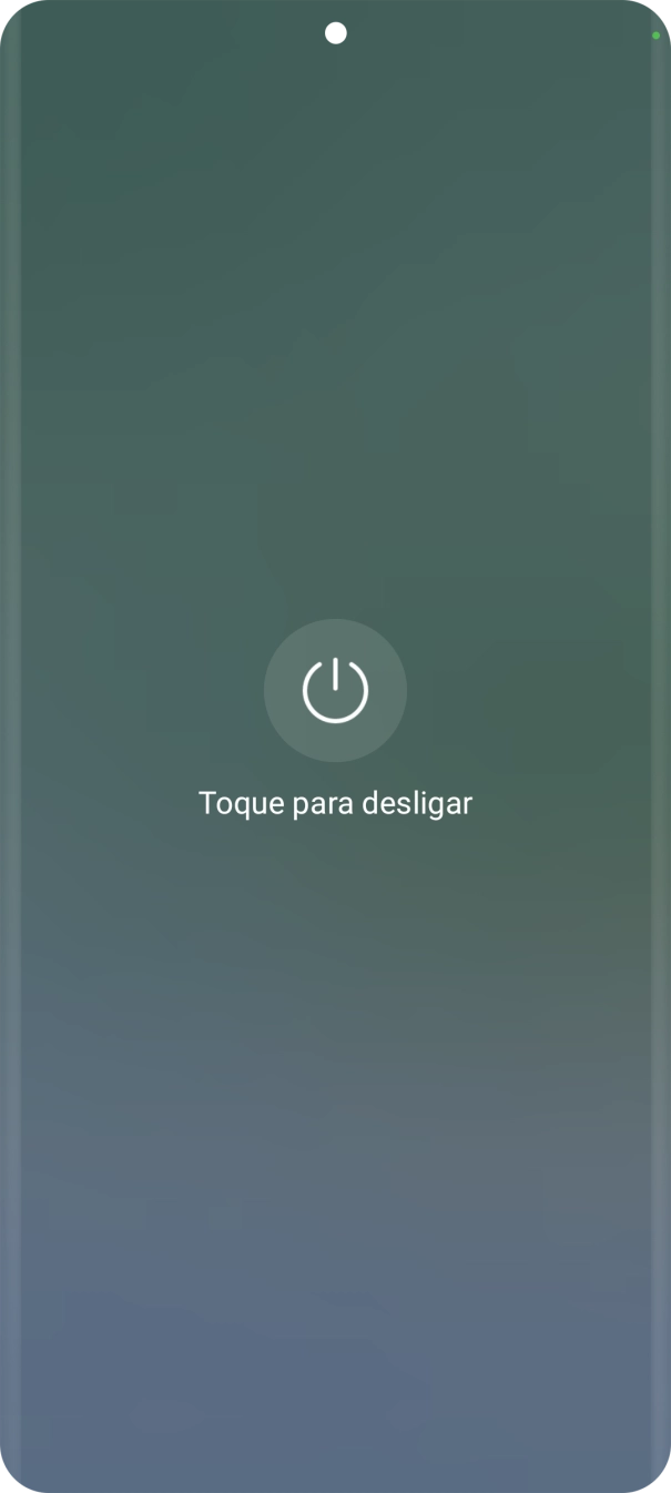 Prima Toque para desligar.
