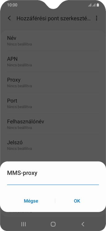 Írd be azt, hogy 80.244.097.002, és válaszd az OK lehetőséget.