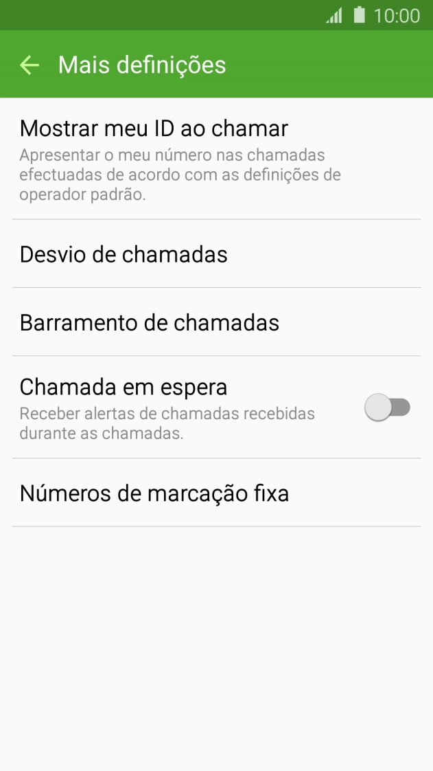 Prima a tecla de início para terminar e voltar ao ecrã inicial.