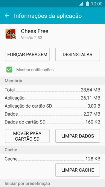 Prima LIMPAR CACHE.