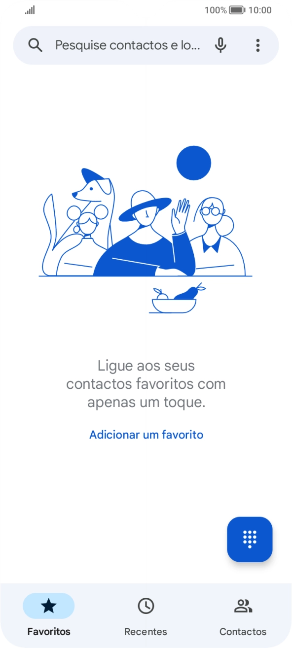 Prima o ícone de menu.