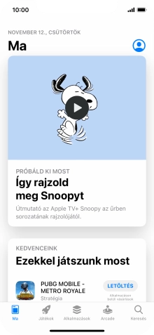 Válaszd a Keresés lehetőséget.