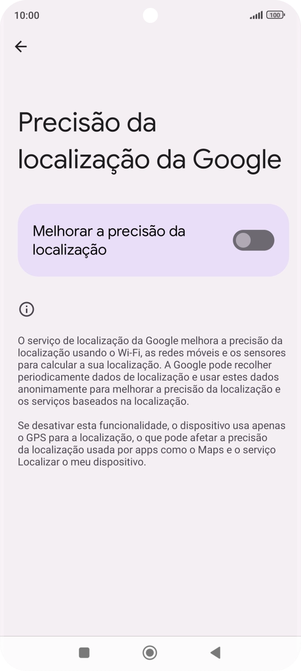 Se premir o indicador junto a 