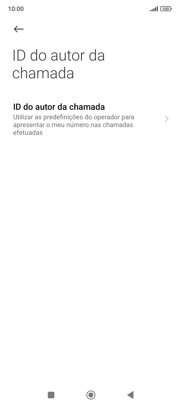 Prima ID do autor da chamada.