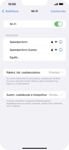 Kattints a kívánt Wi-Fi hálózatra, és írd be a Wi-Fi hálózathoz tartózó jelszót.