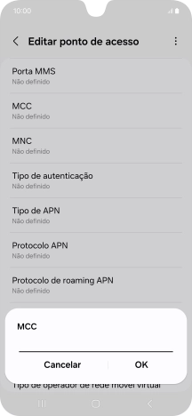 Introduza 268 e prima OK.