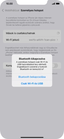 Amennyiben ki van kapcsolva a Wi-Fi, válaszd a Csak Wi-Fi és USB lehetőséget.