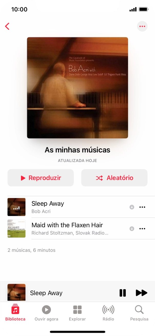 Prima o título da música.