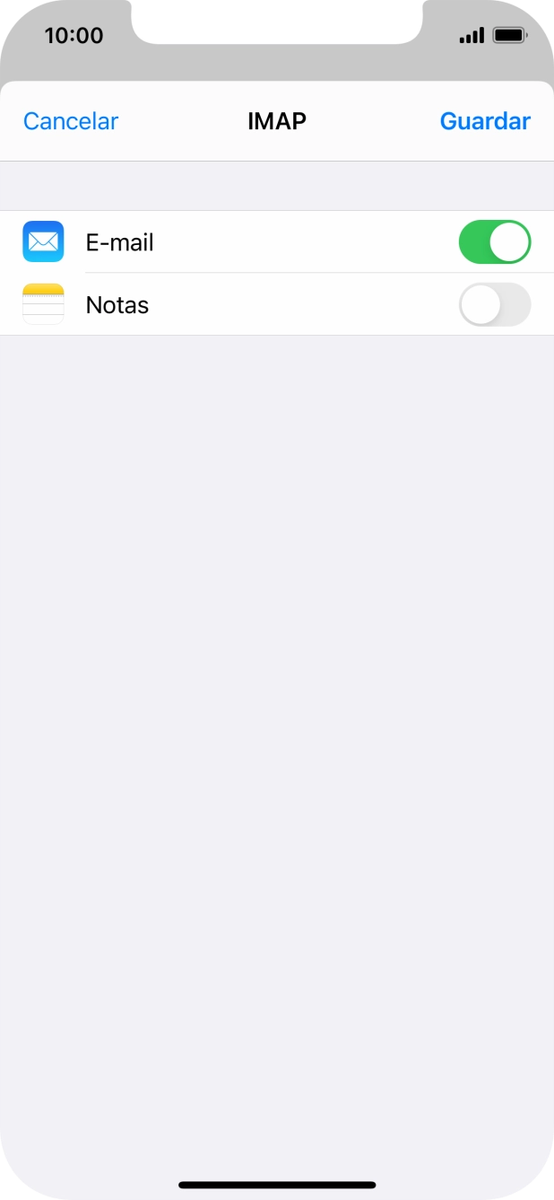 Prima Guardar. A sua conta de e-mail está agora configurada. Se pretender escolher definições adicionais para o servidor de receção e envio, siga os passos seguintes.