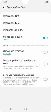 Prima Definições SMS.