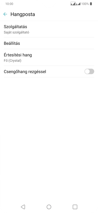 Válaszd a Beállítás lehetőséget.
