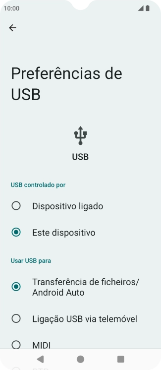Prima Transferência de ficheiros/Android Auto.