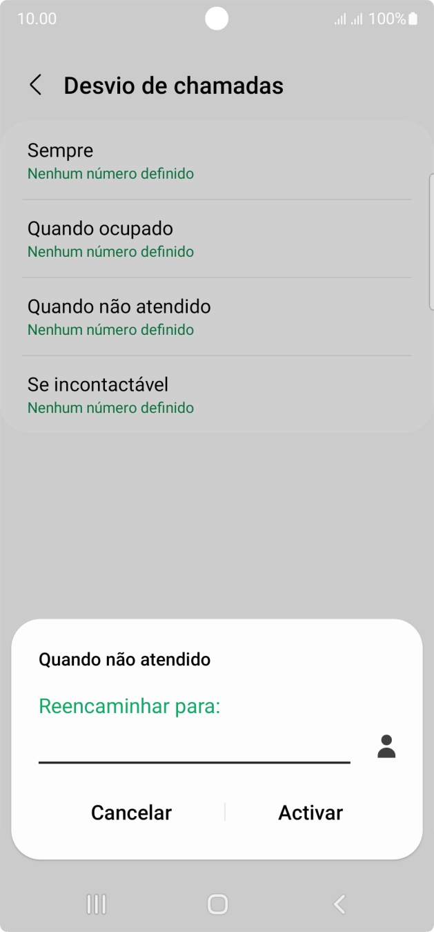Introduza 123 e prima Activar.