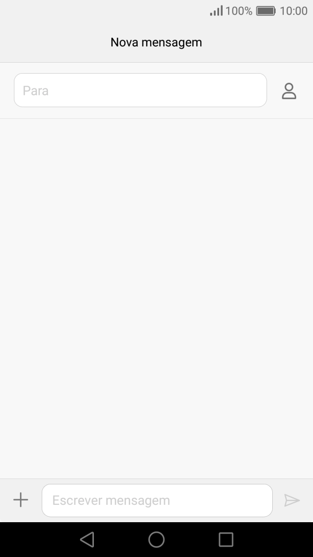 Prima a caixa de pesquisa e introduza as primeiras letras do nome do destinatário.