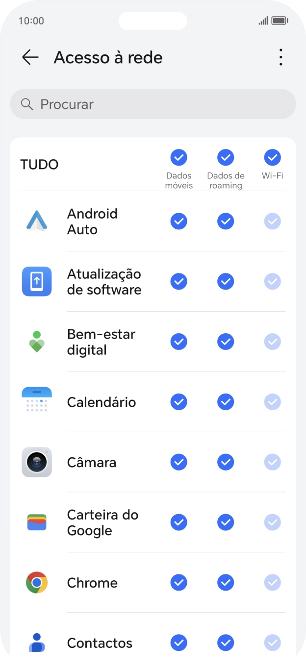 Prima o campo junto ao nome da aplicação na coluna 