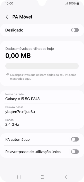 Prima Nome da rede.