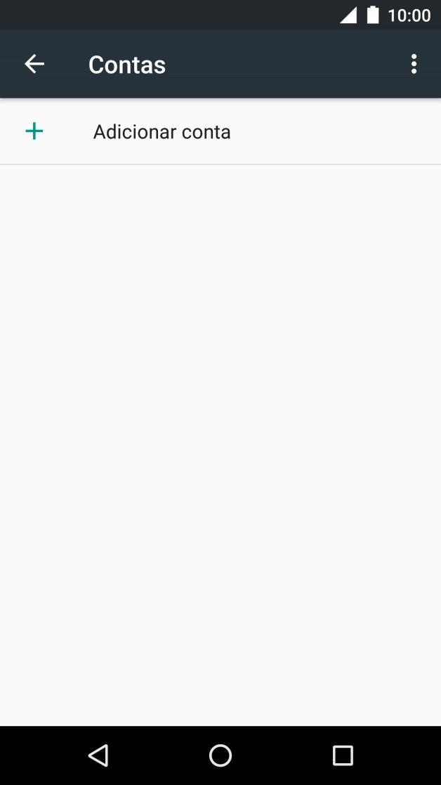 Prima Adicionar conta.