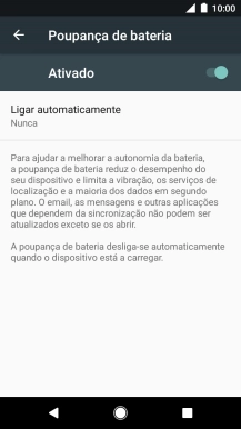 Prima a tecla de início para terminar e voltar ao ecrã inicial.
