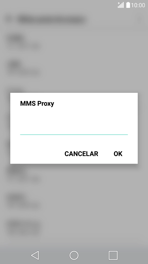 Introduza iproxy.vodafone.pt e prima OK.