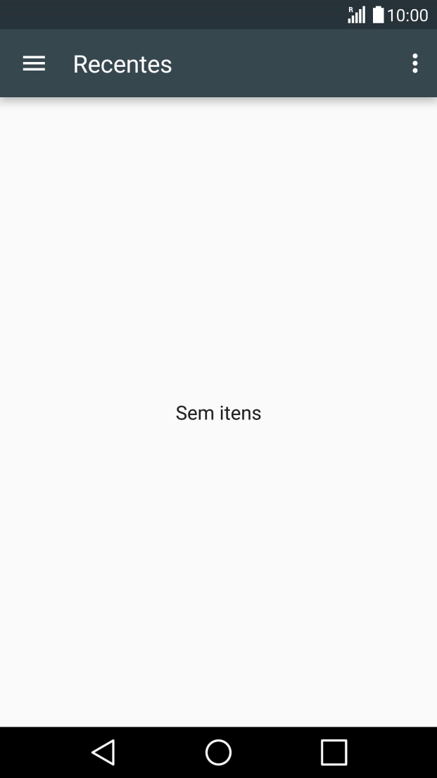 Deslize o dedo sobre o ecrã da esquerda para a direita.