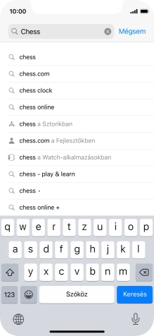 Válaszd a Keresés lehetőséget.