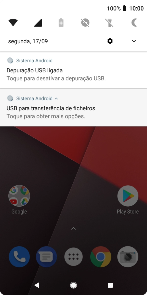 Prima Toque para obter mais opções..