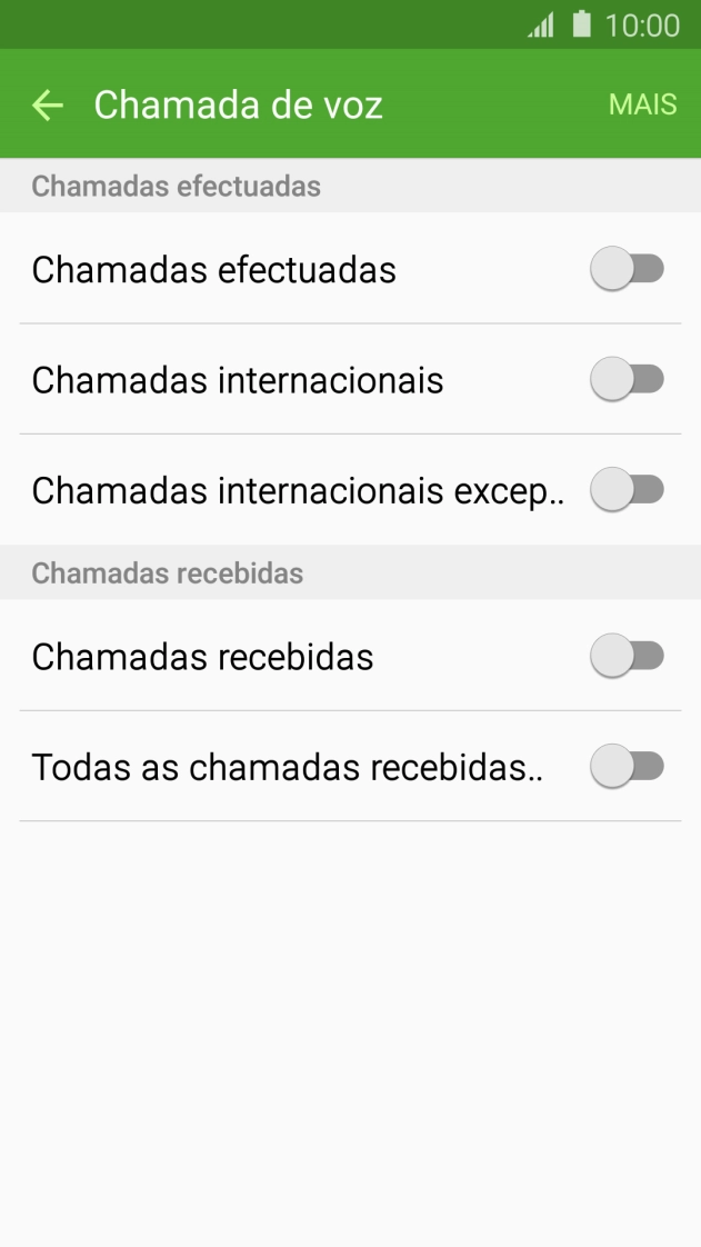Prima o tipo de barramento pretendido.