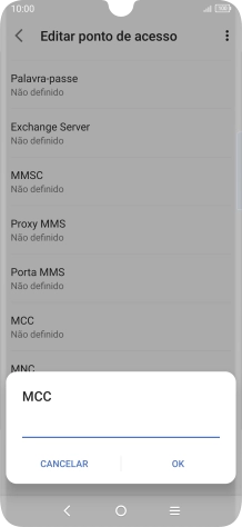 Introduza 268 e prima OK.