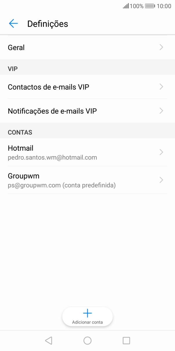Prima a conta pretendida.