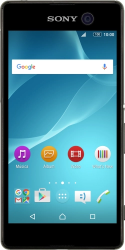 Imagen 1: Vista frontal del Sony Xperia M5 - Black