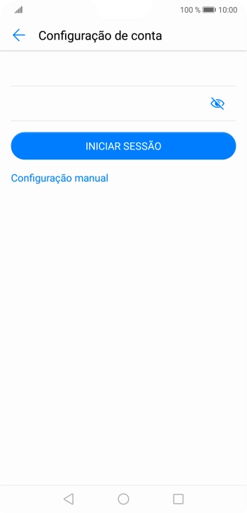 Prima INICIAR SESSÃO.