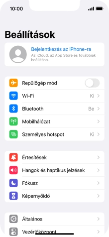 Válaszd a Bejelentkezés az iPhone-ra lehetőséget.