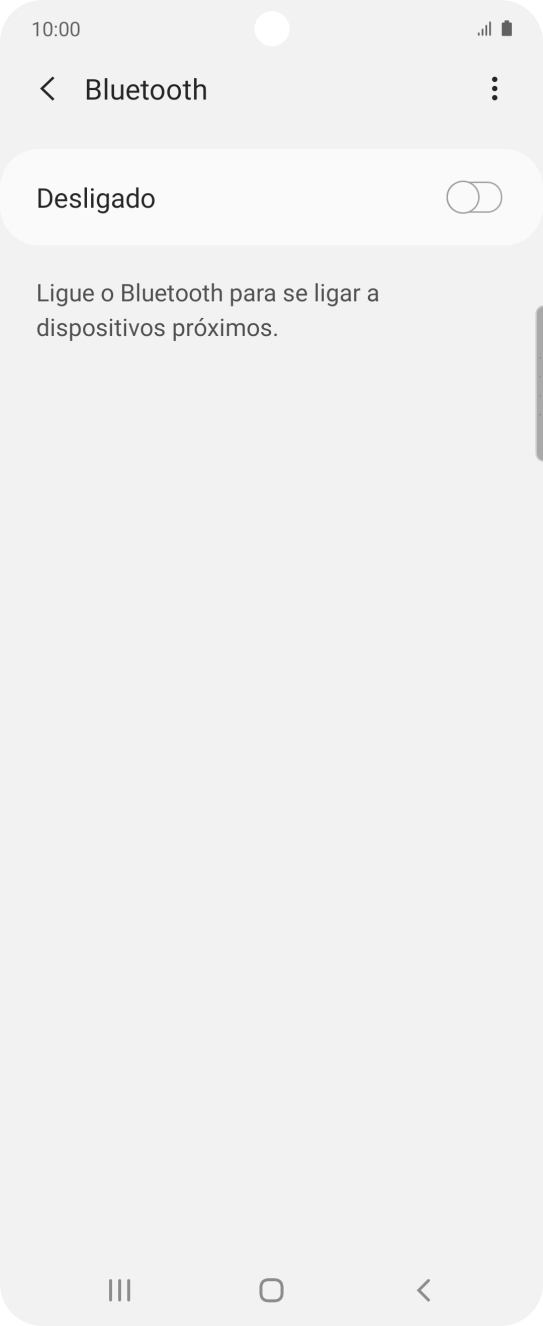 Prima o indicador para ativar a função.