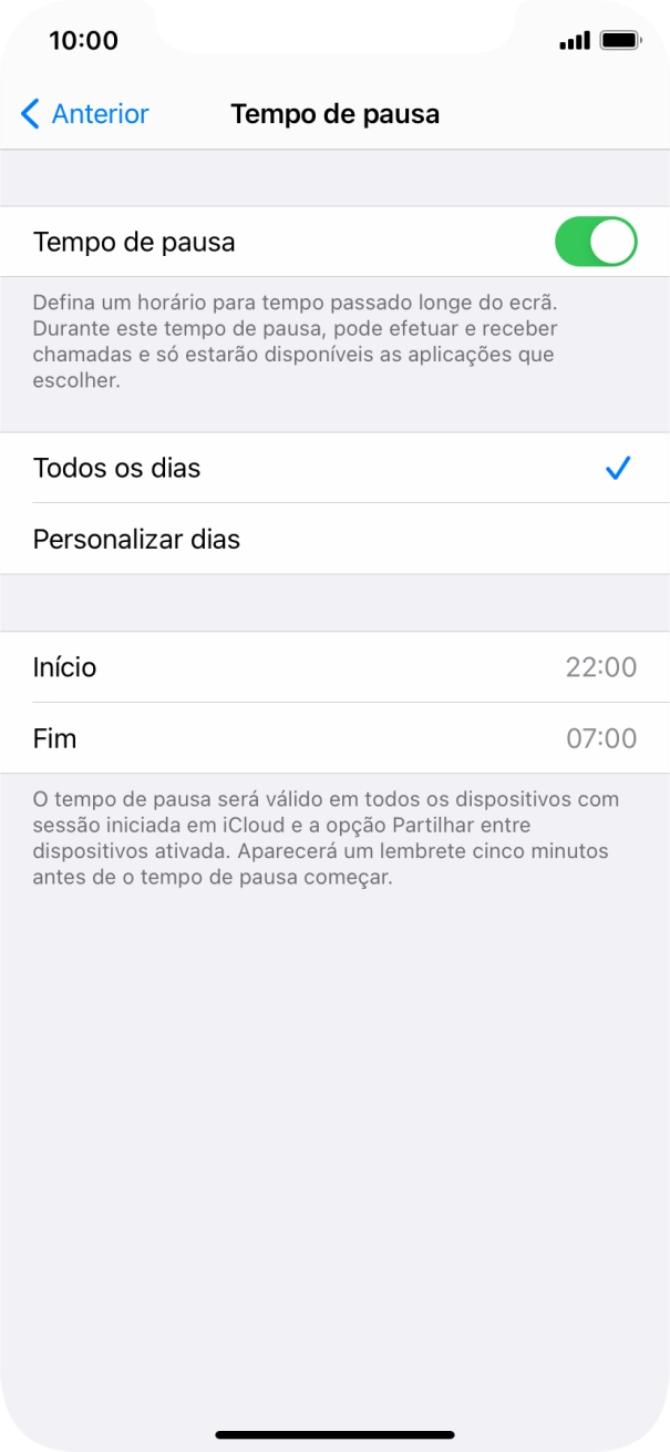 Prima a seta para a esquerda.
