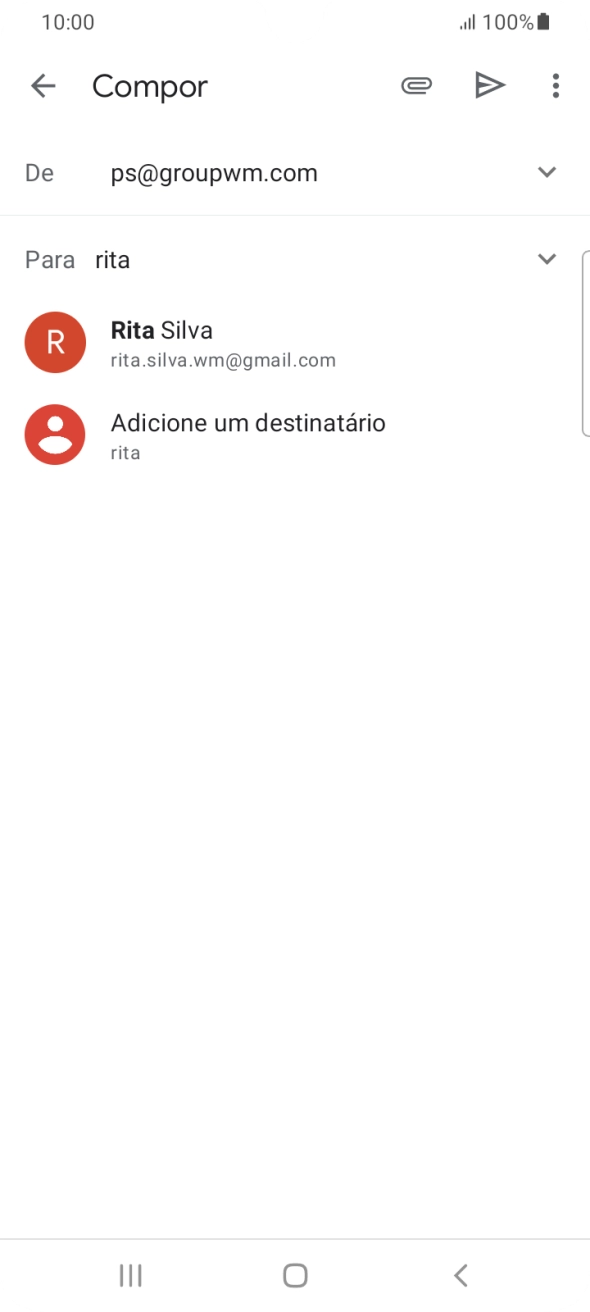 Prima o contacto pretendido.